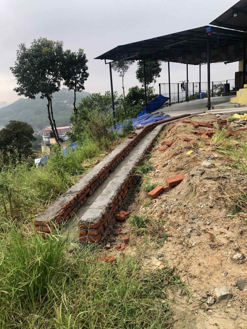 尼泊爾育幼院邊坡整治後