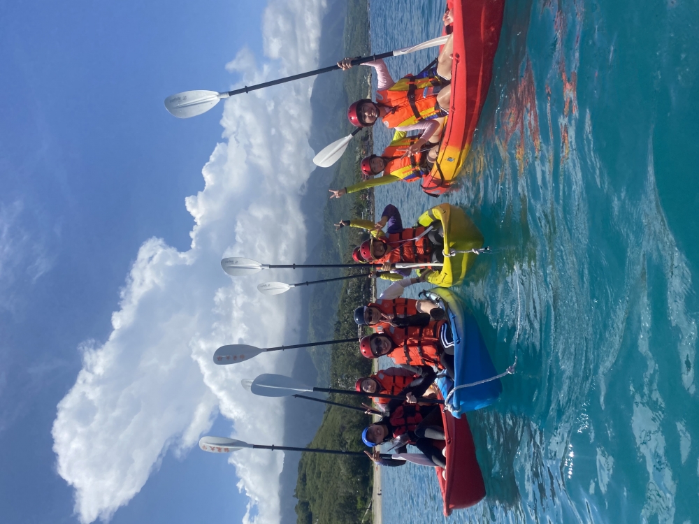 富山學生教練結合在地解說員執行的暑期獨木舟遊程試營運